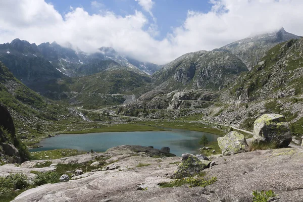Trentino Daki Val Nambrone Daki Cornisello Göllerine Giden Güzel Panoramik — Stok fotoğraf