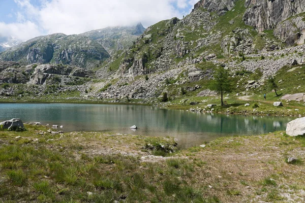 Красивая Панорама Гор Корнизелло Озер Долине Намброне Трентино Путешествия Пейзажи — стоковое фото