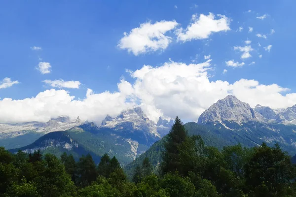 Gyönyörű Panoráma Hegyekre Nambino Ösvény Trentino Utazás Tájak Olaszországban — Stock Fotó