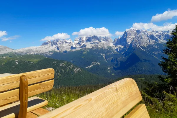 Panoramisch Uitzicht Bergen Vanaf Laghi Toevlucht Trentino Parco Dell Adamello — Stockfoto