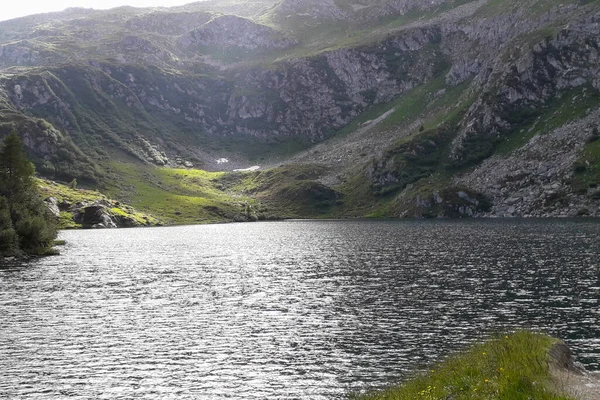 Ritorto Meer Panoramisch Uitzicht Bergen Trentino Reizen Landschappen Het Adamello — Stockfoto