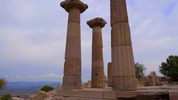 Assos Una Piccola Città Storicamente Ricca Della Turchia Durante Periodo — Video Stock