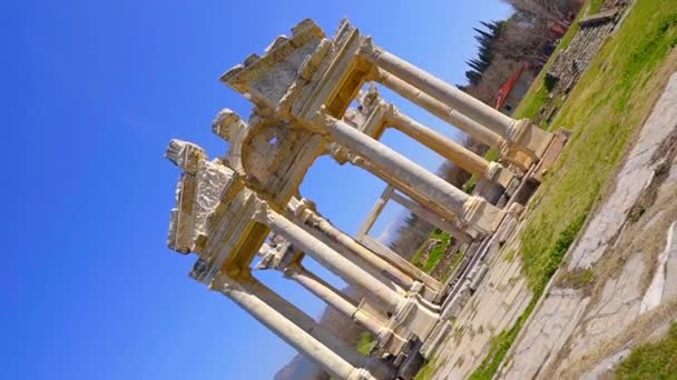 Das Monumentale Tor Aphrodisien — Stockvideo