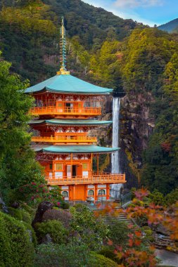 Nachi Katsuura Wakayama, Japonya, Seiganto-ji Tapınağı Pagoda