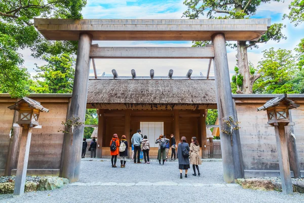 Исэ Цзингу Геку (Великая святыня Исэ - внешняя святыня) в городе Исэ, префектура Миэ — стоковое фото