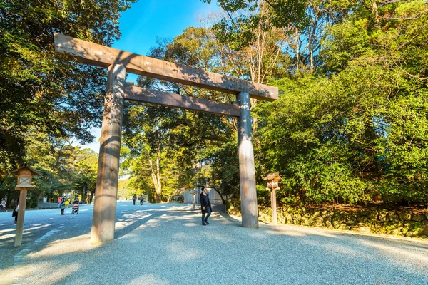 Ise Jingu Naiku (Ise Grand shrine - внутренняя святыня) in Ise City, Mie Prefecture — стоковое фото