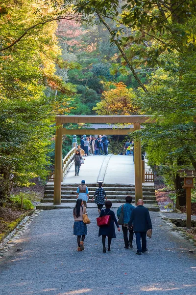 Ise Jingu Naiku (Ise Grand shrine - внутренняя святыня) in Ise City, Mie Prefecture — стоковое фото