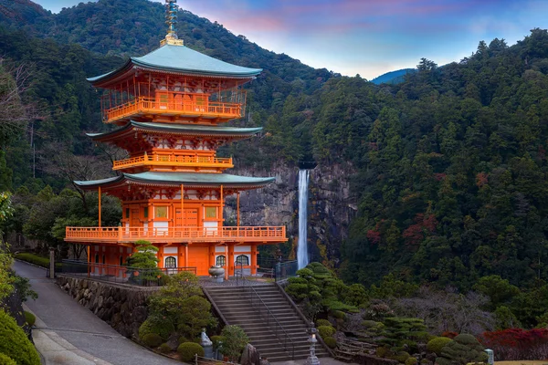 Nachi Katsuura Wakayama, Japonya, Seiganto-ji Tapınağı Pagoda — Stok fotoğraf