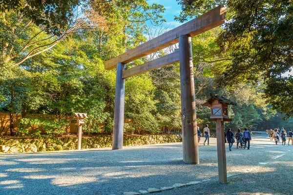 Ise Jingu Naiku (Ise Grand shrine - внутренняя святыня) in Ise City, Mie Prefecture, Japan — стоковое фото