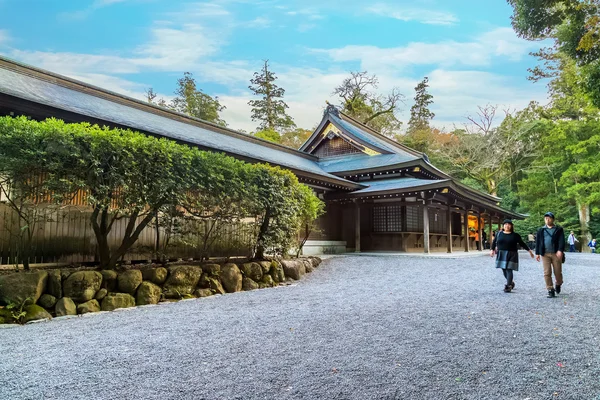 Ise Jingu Naiku(Ise Grand shrine-inner shrine) v Ise City, Prefektura Mie, Japonsko — Stock fotografie
