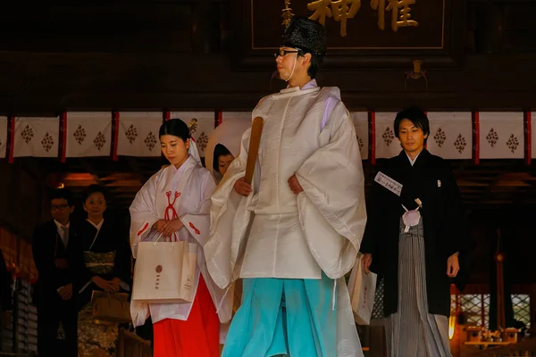 Japoński tradycyjny ślub — Zdjęcie stockowe