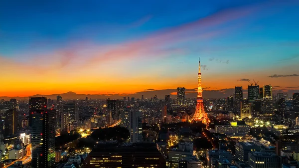 Torre de Tóquio no Crepúsculo — Fotografia de Stock