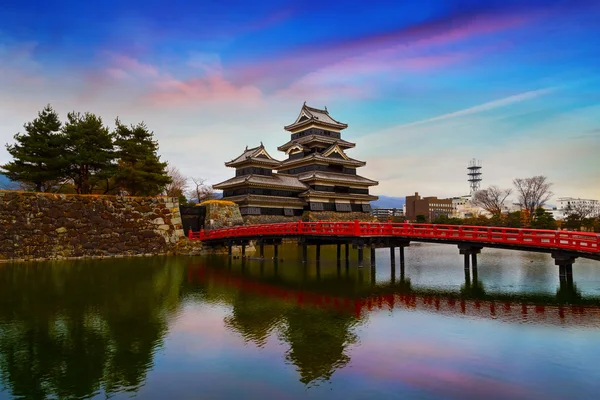 Kasteel Matsumoto in Matsumoto City, Nagano, Japan — Stockfoto