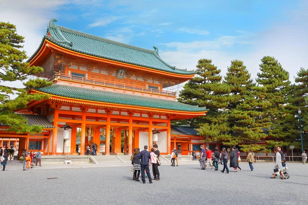 Heian-jingu Przybytek w Kioto, Japonia — Zdjęcie stockowe