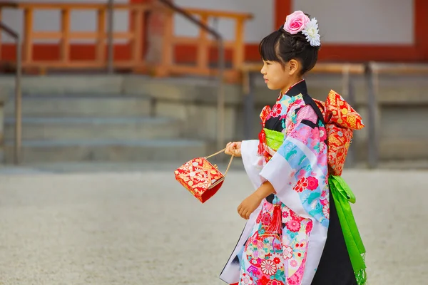 Shichi-go sane, tradiční rituál přechodu v Japonsku — Stock fotografie