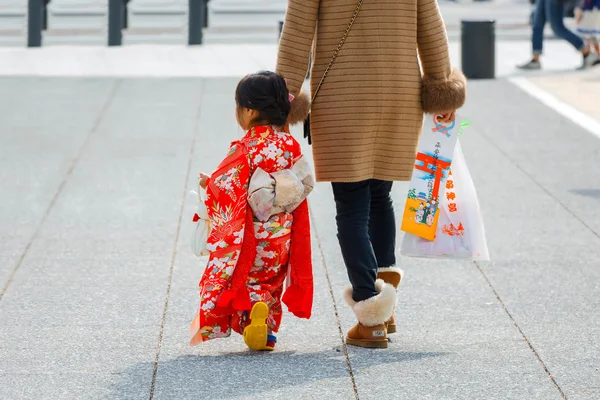 Shichi-go-san, un rito tradizionale di passaggio e giorno di festa in Giappone — Foto Stock