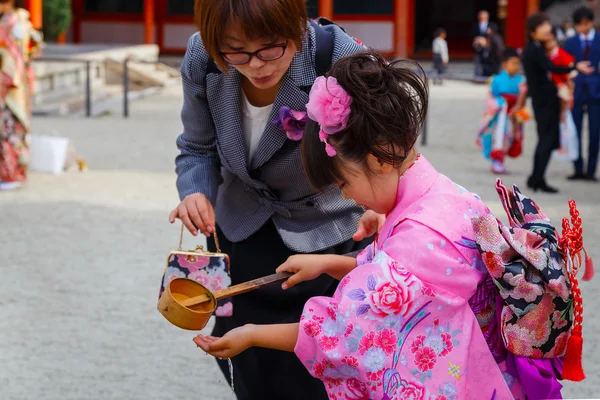 Shichi-go-san, bir geleneksel ayini ve Japonya'da Festivali günü — Stok fotoğraf