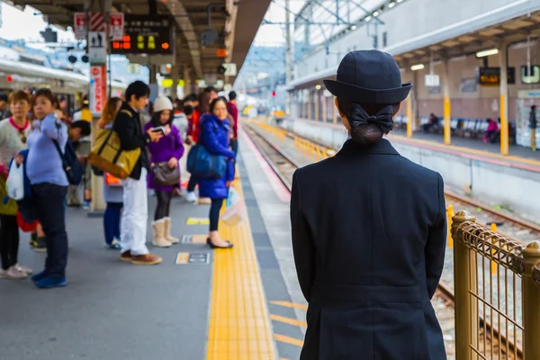 Japanse trein dirigent — Stockfoto