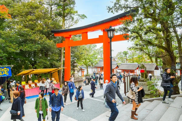 Fushimi inari Pařízek svatyně v Kjótu, Japonsko — Stock fotografie