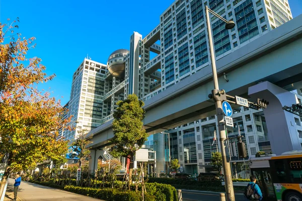 Fuji TV hoofdkwartier in Tokio, japan — Stockfoto