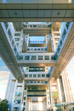 Fuji TV merkezinde Odaiba, Tokyo, Japonya