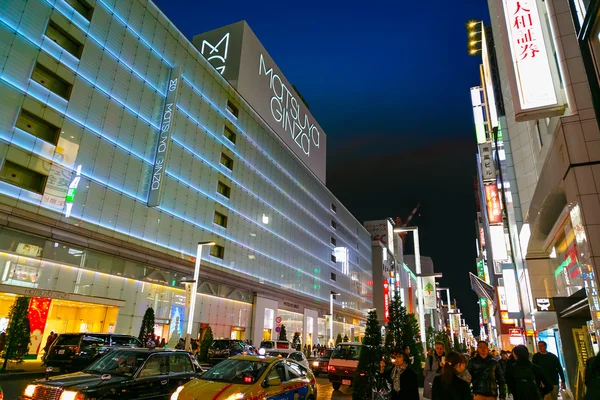 Le quartier de Ginza à Tokyo — Photo