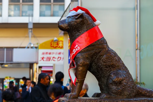 Statue de Hachiko à la station Shibuya — Photo