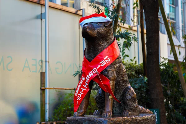 Statue de Hachiko à la station Shibuya — Photo