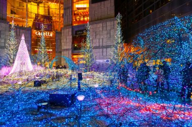 Işık, Caretta alışveriş merkezi bölgesinde Shiodome, Odaiba alan Aydınlatmaları