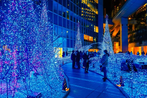 Işık, Caretta alışveriş merkezi bölgesinde Shiodome, Odaiba alan Aydınlatmaları