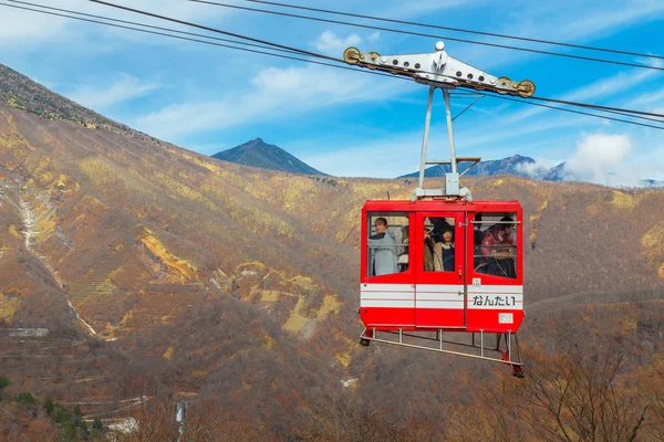 Ropeway to Akechi-daira Punto di vista a Nikko, Giappone — Foto Stock