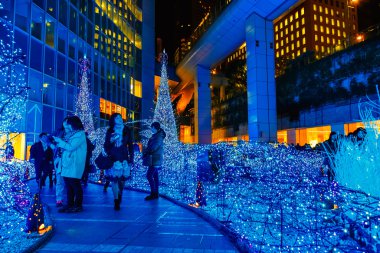 Işık, Caretta alışveriş merkezi bölgesinde Shiodome, Odaiba alan Aydınlatmaları