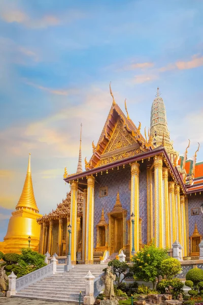 Wat Phra Kaew Templo Que Abriga Antigo Buda Esmeralda Bangkok — Fotografia de Stock