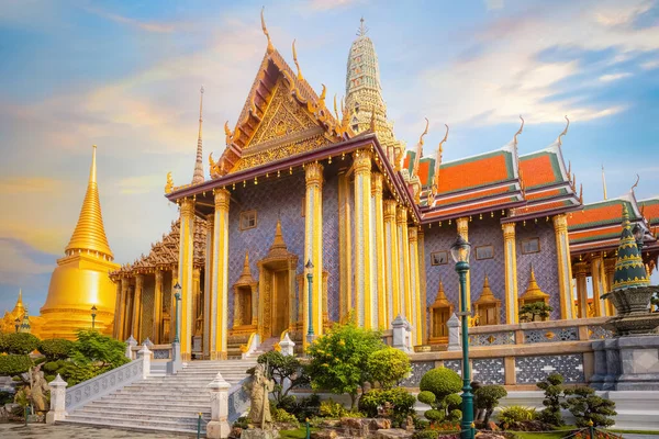 Wat Phra Kaew Templo Buda Esmeralda Bangkok Tailândia — Fotografia de Stock