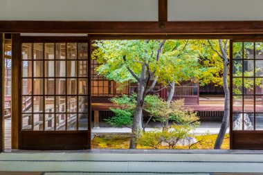 Zen Bahçesi Kyoto Japonya'da Kennin-ji Tapınağı'nda