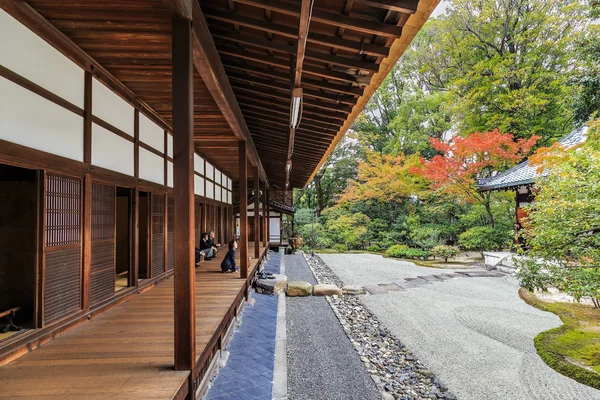 Zen Garden at Kennin-ji Temple in Kyoto Japan — Stock Photo, Image