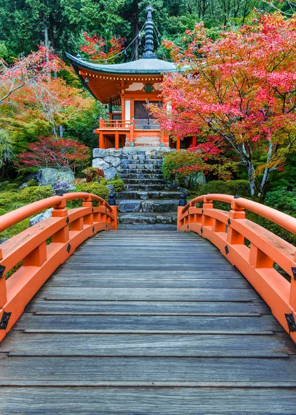 Tidlig høst ved Daigoji-tempelet i Kyoto, Japan – stockfoto