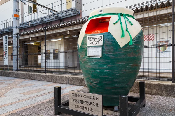 A jar shape japanese mailbox in Uji District — Stock Photo, Image