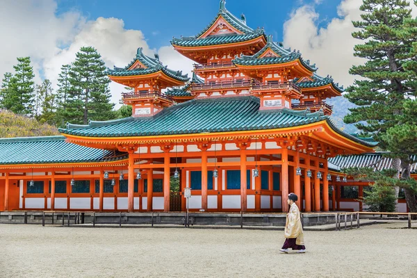 Heian jingu tapınak kyoto, Japonya — Stok fotoğraf