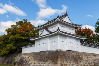 Kyoto, Japonya için Nijo kale önünde bir taret