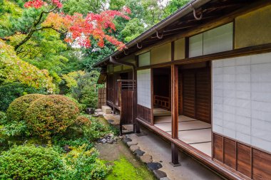 Koto (enstrüman) içinde tapınak Kyoto, Japonya