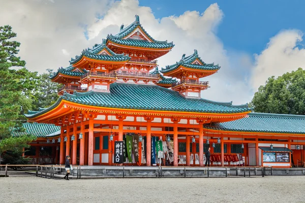 Heian jingu tapınak kyoto, Japonya — Stok fotoğraf