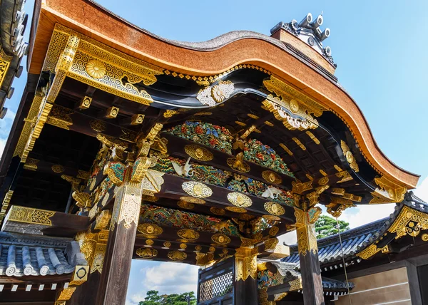 O Portão para o Palácio Ninomaru no Castelo de Nijo em Kyoto — Fotografia de Stock