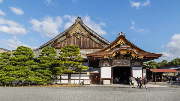 在日本京都二条城史迹宫 — 图库照片