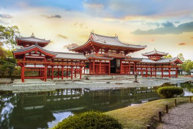 Phoenix Byodo Hall içinde tapınakta Kyoto, Japonya