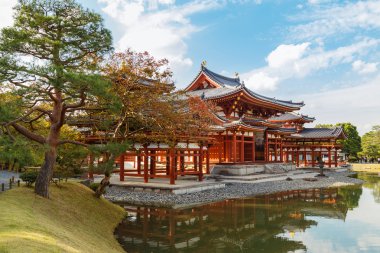 The Phoenix Hall of Byodo-in Temple in Kyoto, Japan clipart