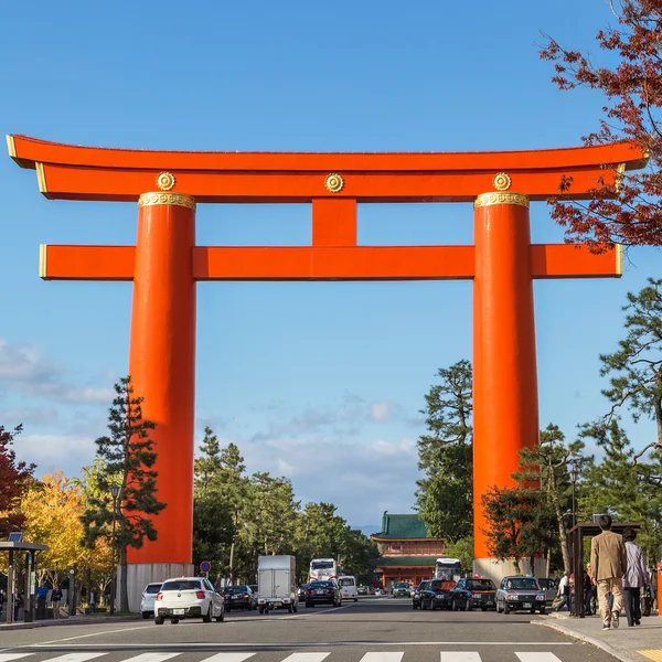 Heian jingu shrine i kyoto, japan — Stockfoto