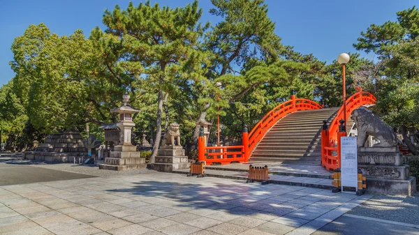 Taiko Bashi en el Gran Santuario Sumiyoshi en Osaka, Japón — Foto de Stock