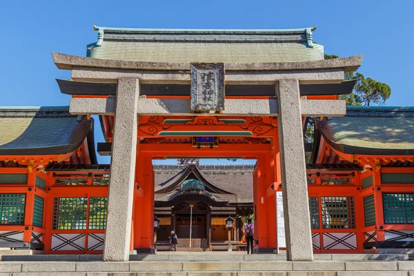 大阪的Sumiyoshi Grand Shrine (Sumiyoshi-taisha) — 图库照片