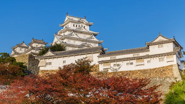 在日本兵库县姬路城堡 — 图库照片